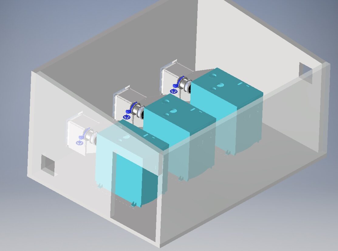 3D-ontwerp en werktekening van Vewaco
