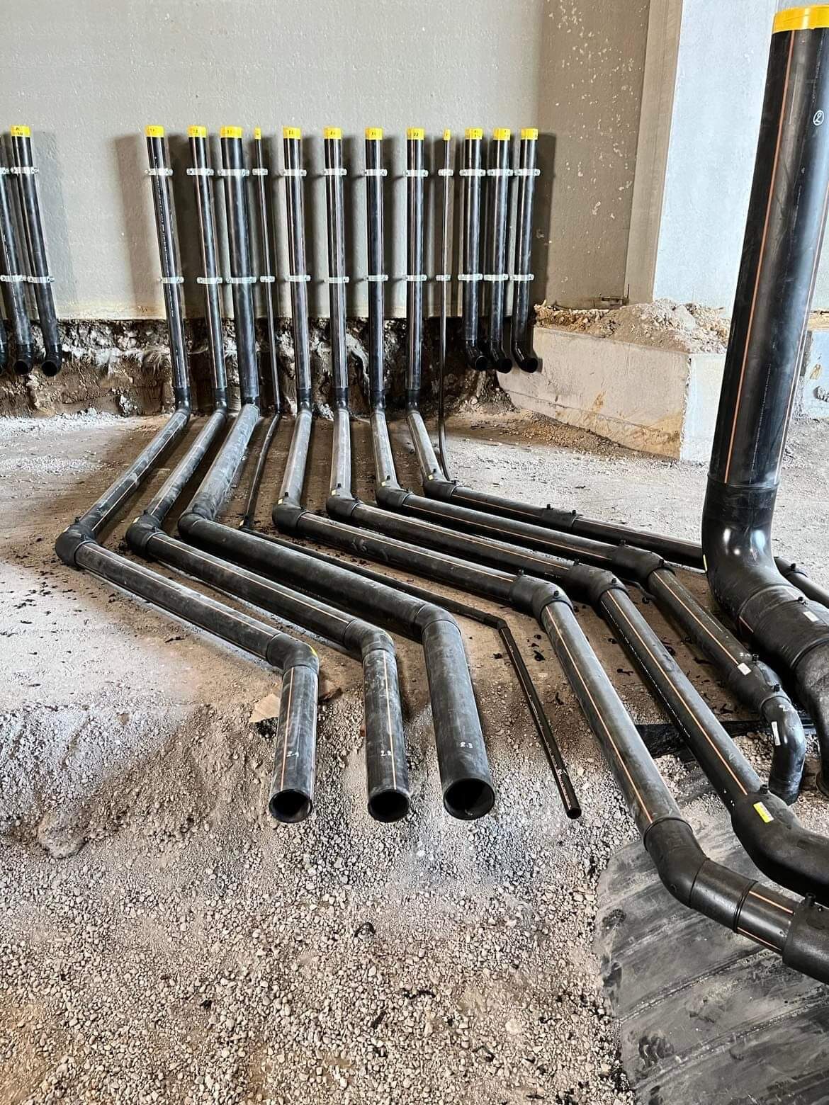 PE piping geplaatst of gelast door Vewaco