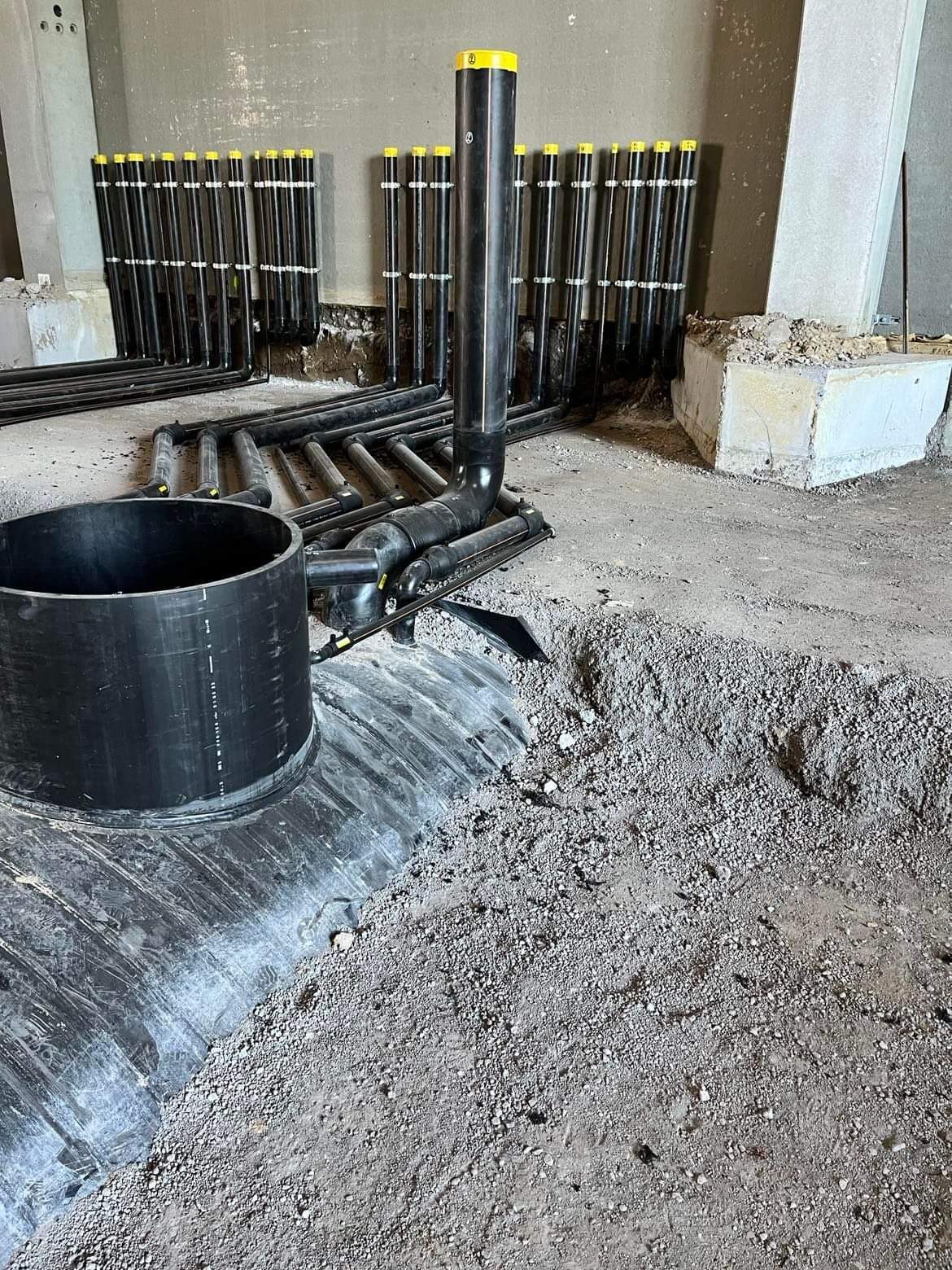 PE piping geplaatst of gelast door Vewaco